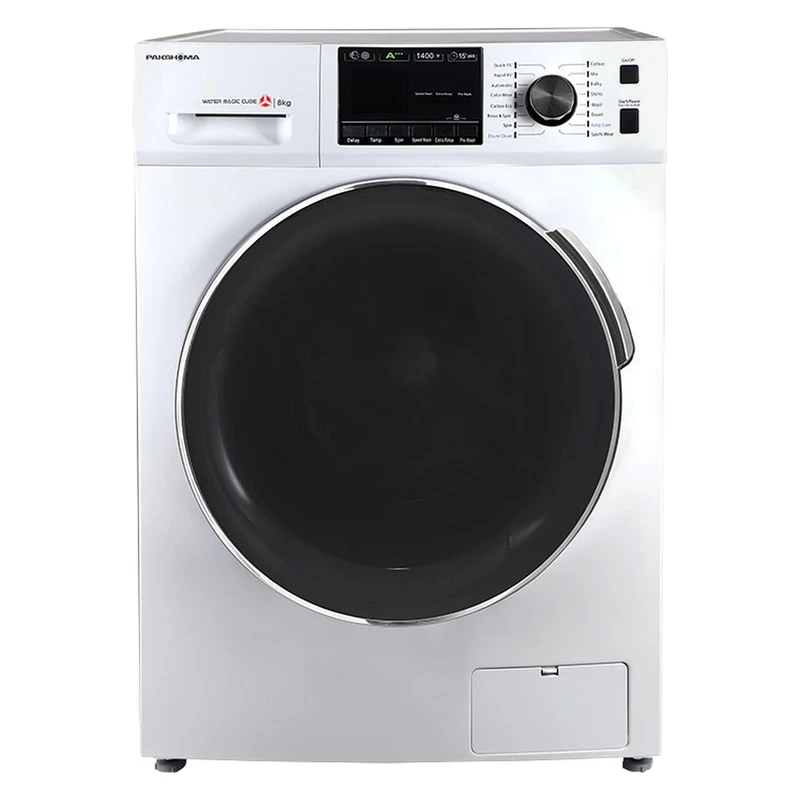 ماشین لباسشویی 8 اتوماتیک پاکشوما مدل BWF 40804 WT