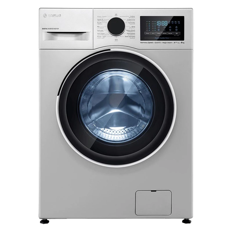 ماشین لباسشویی 8 کیلوگرم اتوماتیک اسنوا مدل SWM-B80S
