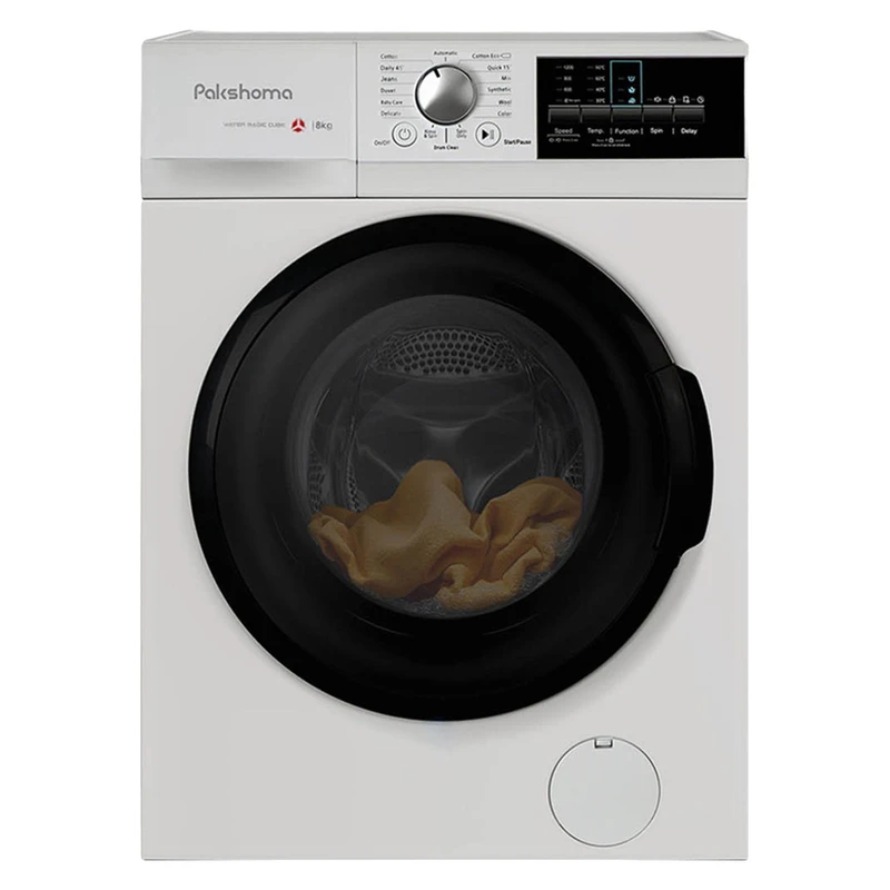 ماشین لباسشویی 8 کیلوگرم اتوماتیک پاکشوما مدل I8W