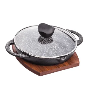 تابه ووک گریل چدن سایز 24 مدل Teyam