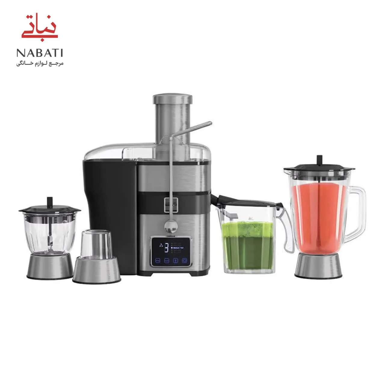 آبمیوهگیری 4 کاره دیجیتال لمسی زنیت ZJB-1406 - Image 2