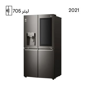 یخچال فریزر ال جی ساید بای ساید X24 رنگ دودی مدل GR-X24FMKBL