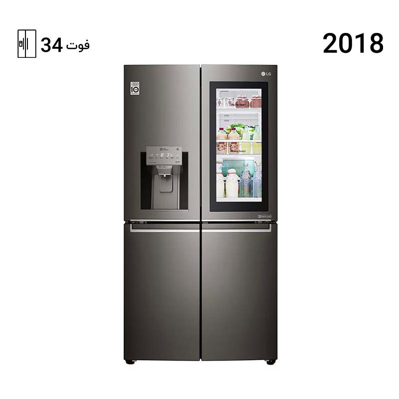 یخچال فریزر ال جی ساید بای ساید X39 رنگ دودی مدل GR-X39FMKHL